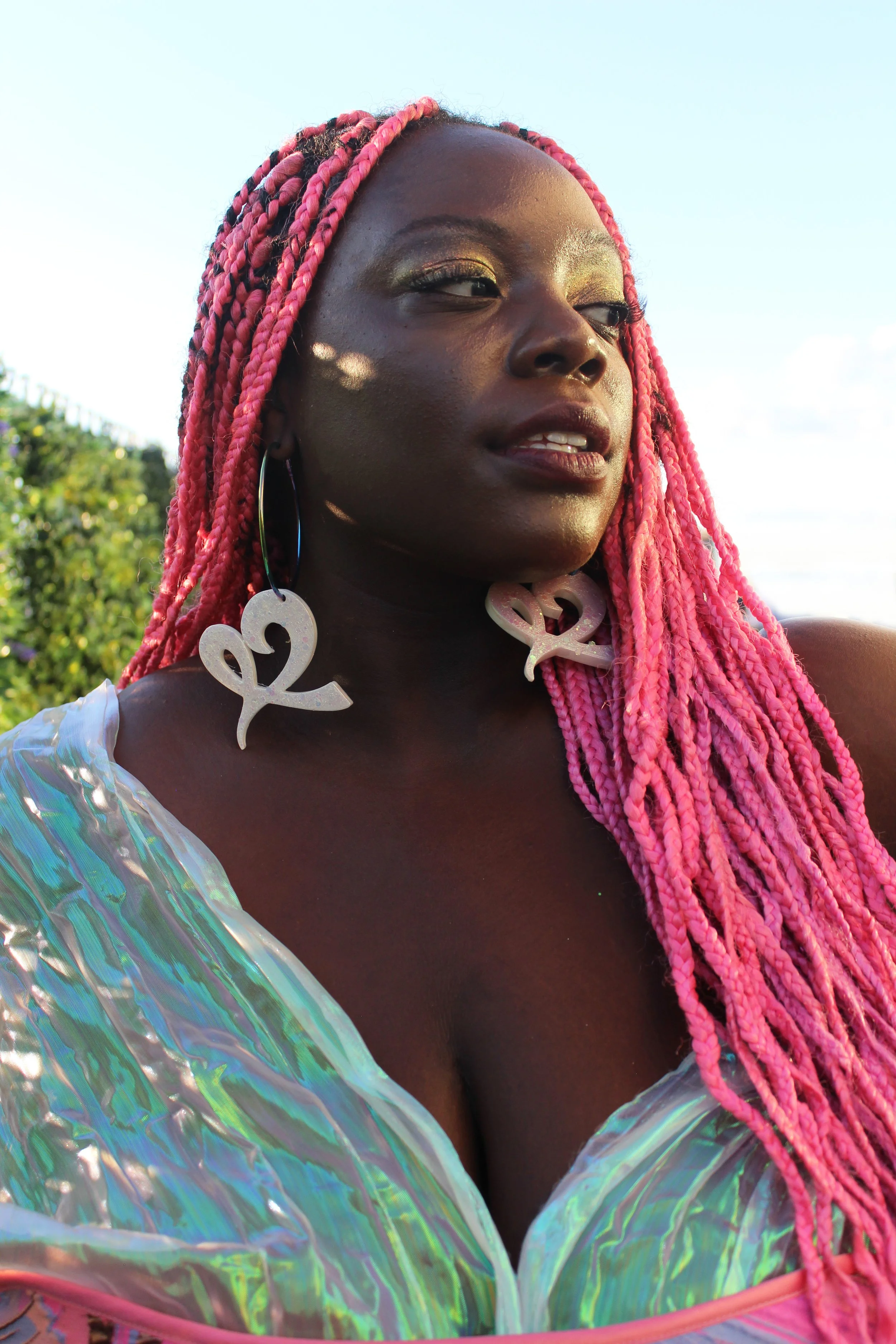 Opalescent earrings discount